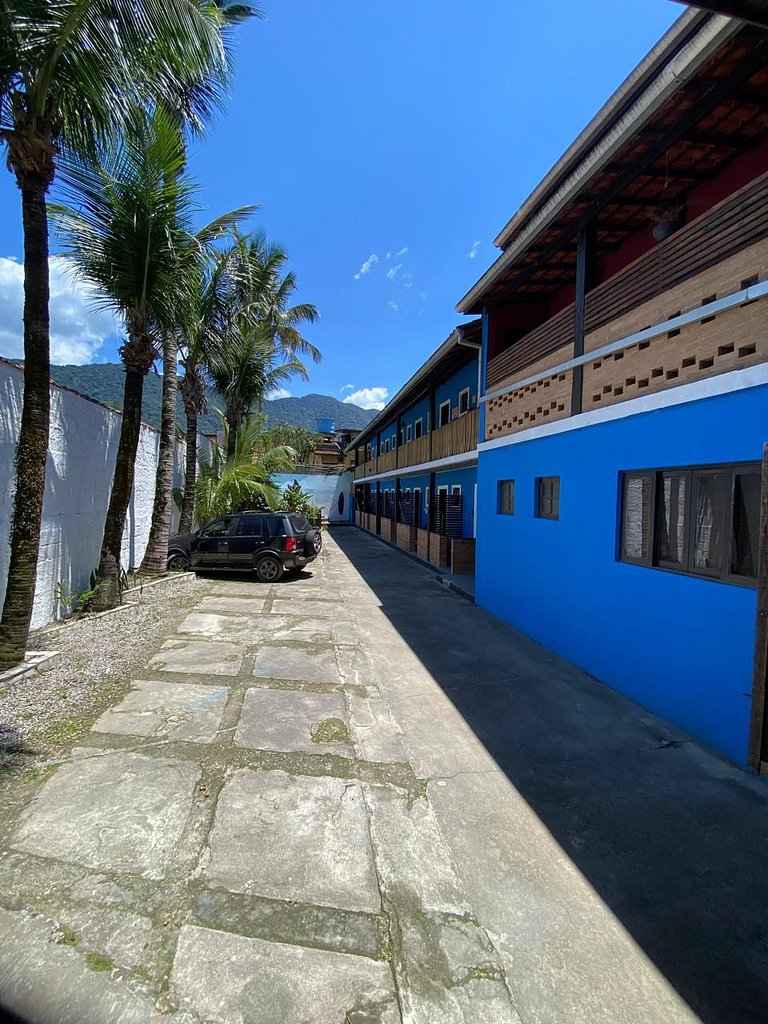 Quarto c/ vista Piscina - Maresias 400mt Praia