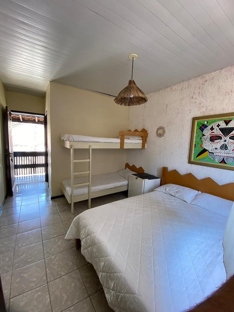 Quarto c/ vista Piscina - Maresias 400mt Praia