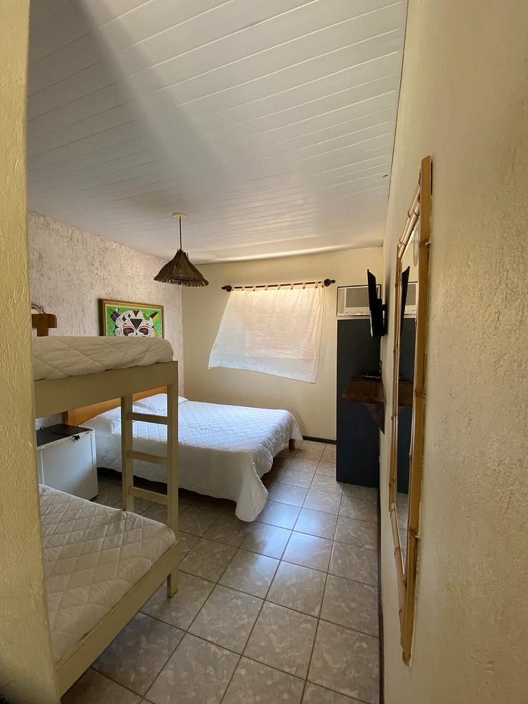 Quarto c/ vista Piscina - Maresias 400mt Praia