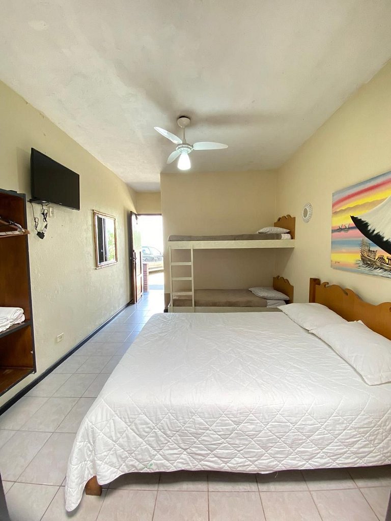 Quarto c/ vista Piscina - Maresias 400mt Praia